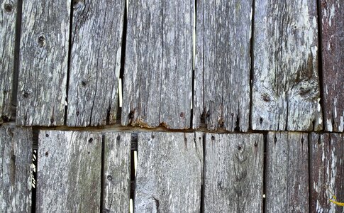 Nailed wooden wall old