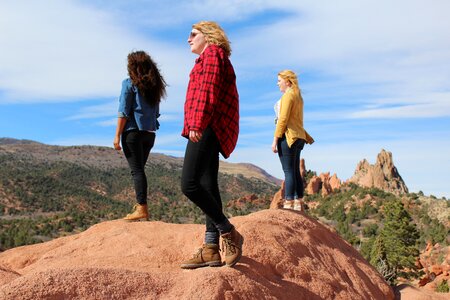 Hipster hike nature photo