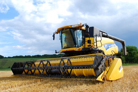 Harvester crop wheat photo