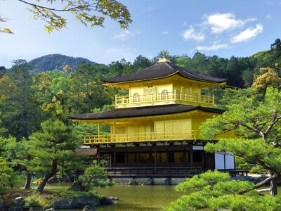 Golden pavilion shrine historic site photo