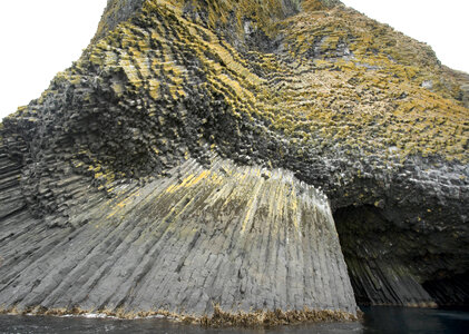 Akun Island columnar basalt photo