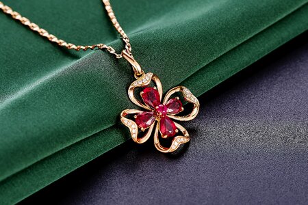 Jewelry ruby pendant