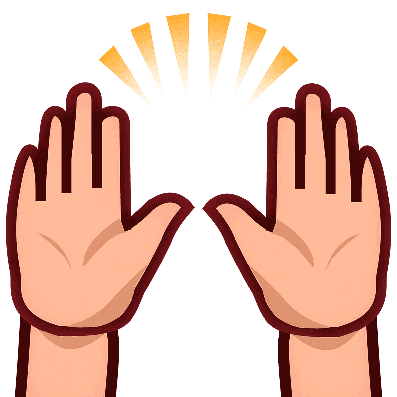 Raising hands