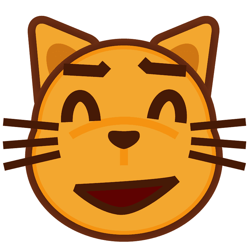 Cat with wry smile