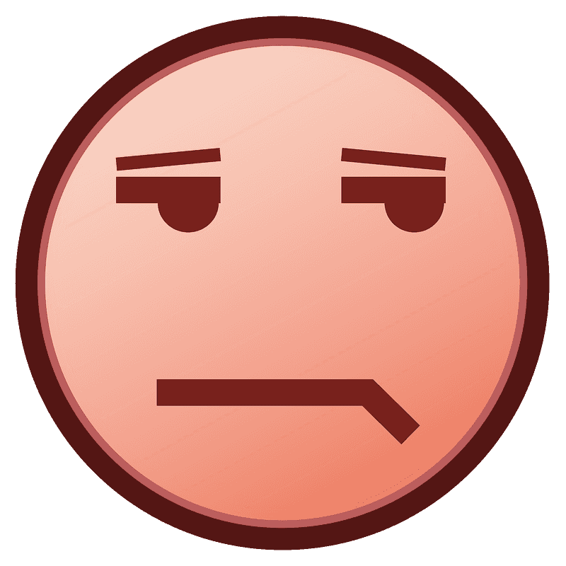 Unamused face