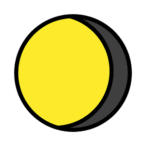 Waning gibbous moon