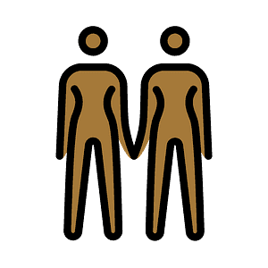 Women holding hands