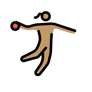 Woman playing handball