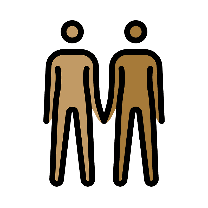 โทนผิวสีเหลือง โทนผิวสีแทน คนจับมือกัน