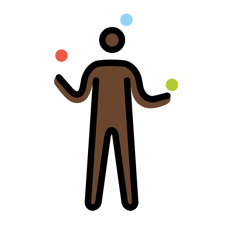 Man juggling