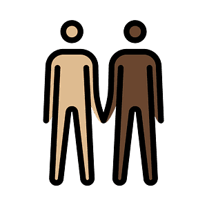 Men holding hands
