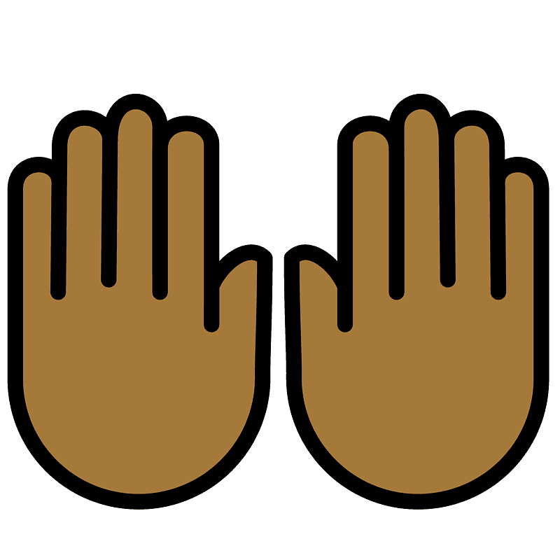 Raising hands