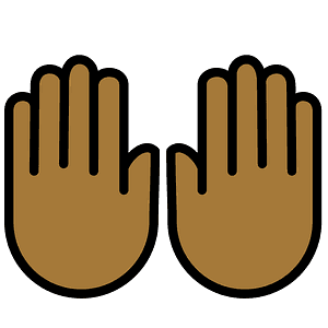 Raising hands