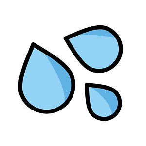 Sweat droplets