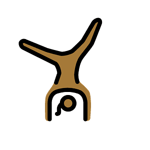 Woman cartwheeling