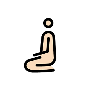 Person kneeling