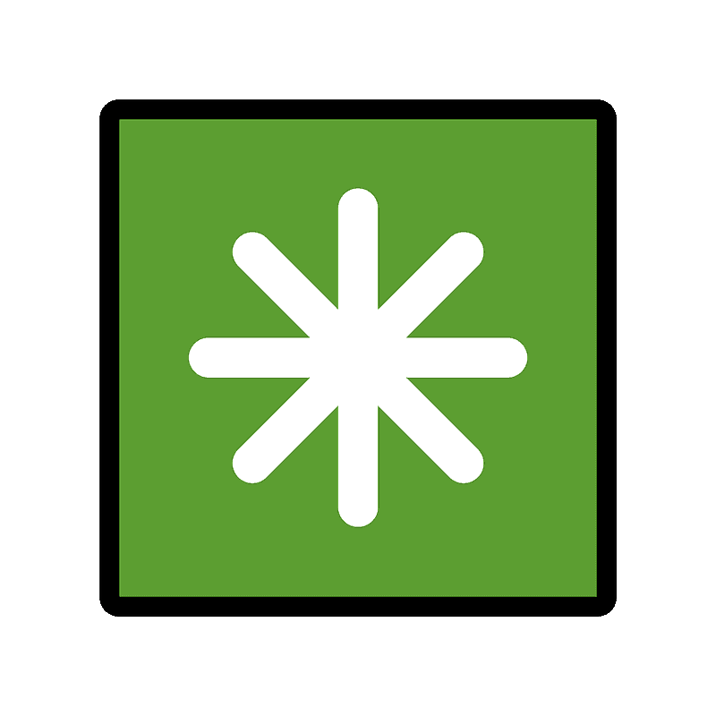 Eight-spoked asterisk