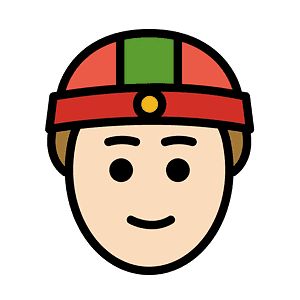 Person with skullcap