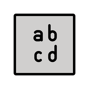 Input latin lowercase