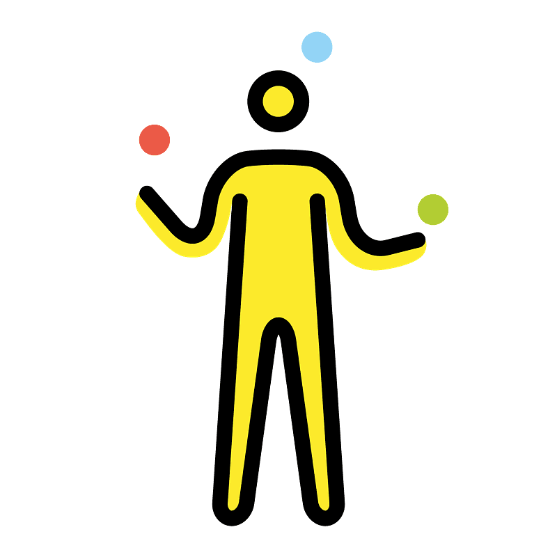Person juggling