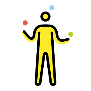 Person juggling