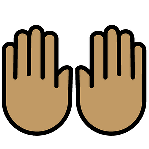 Raising hands