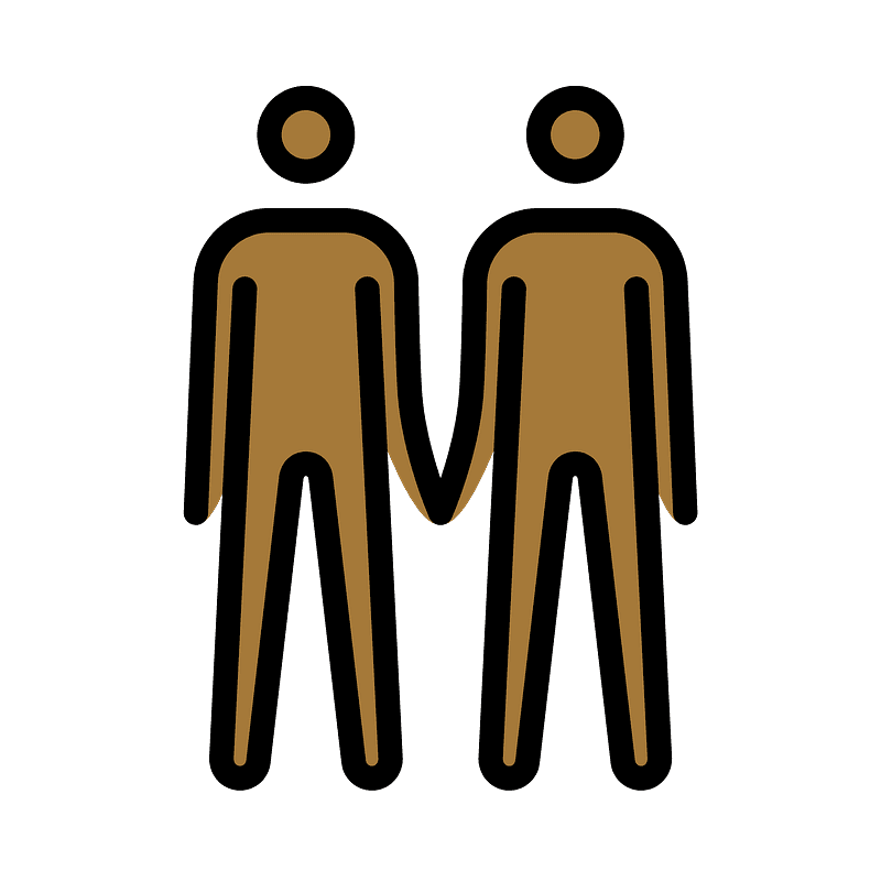 Men holding hands