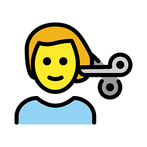 Man getting haircut