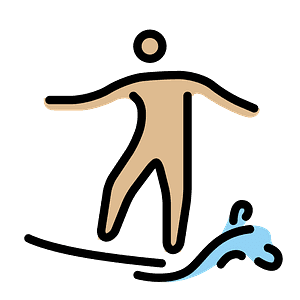 Person surfing