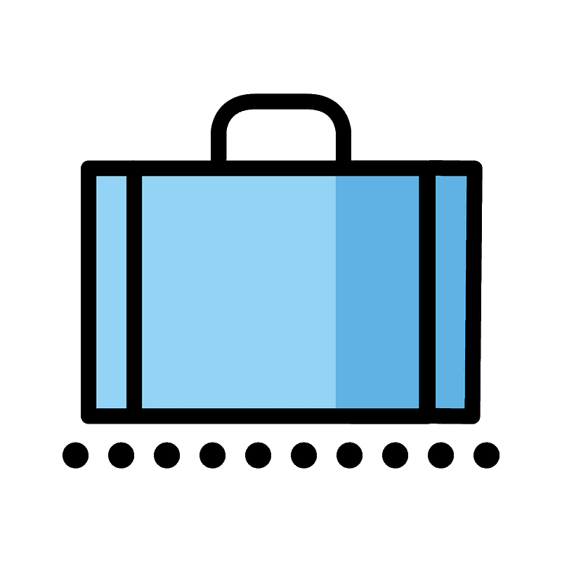 Baggage claim - Free vector emoji on creazilla.com