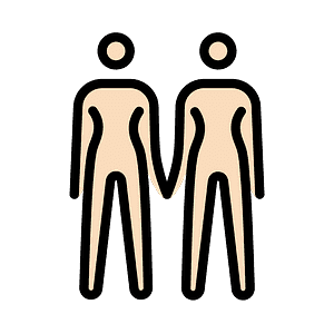 Women holding hands