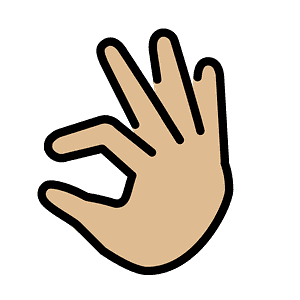Pinching hand