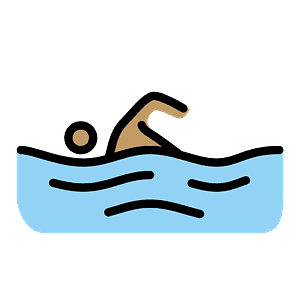 Person swimming