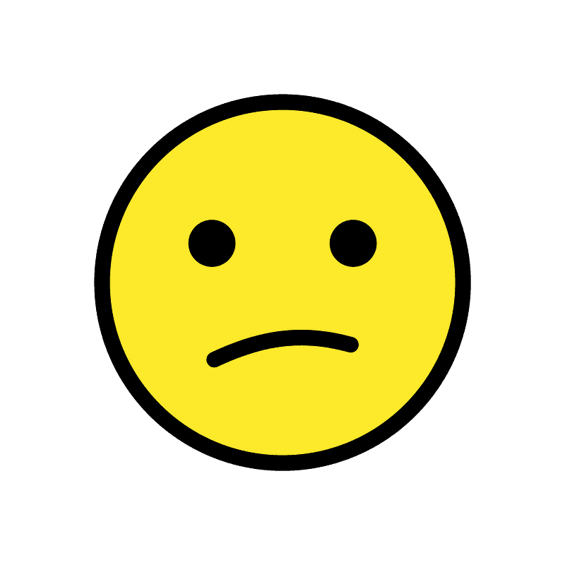 Confused face