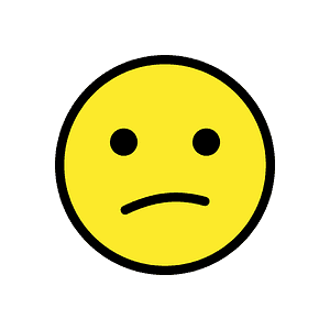 Confused face