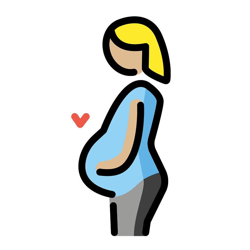 やや薄い肌色 妊婦