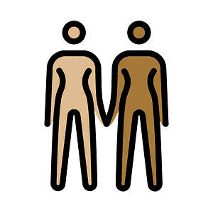 Women holding hands