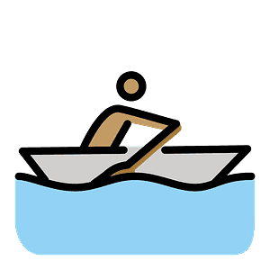 Person rowing boat