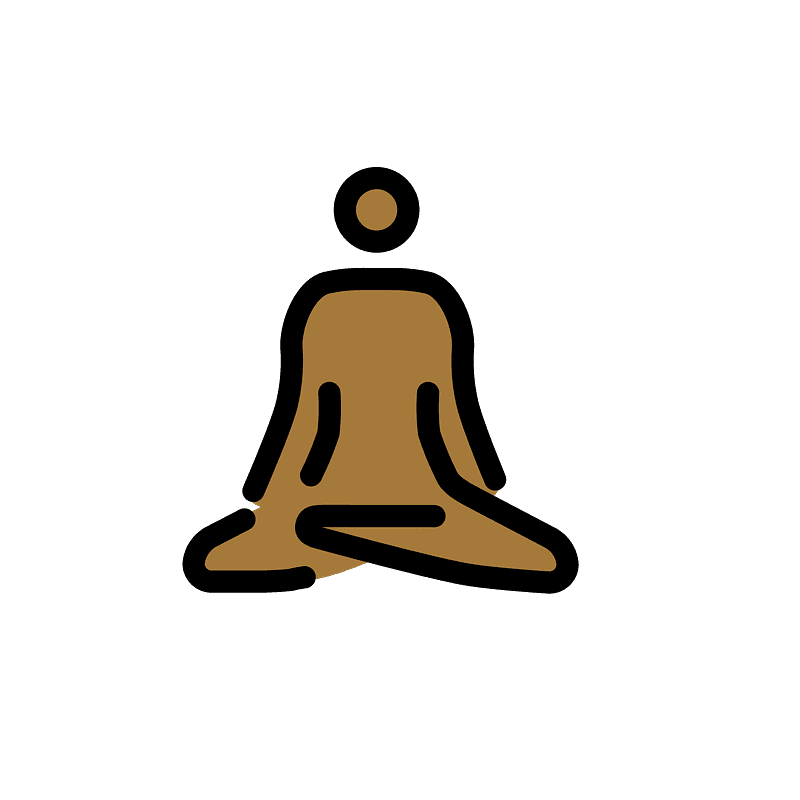 Man in lotus position
