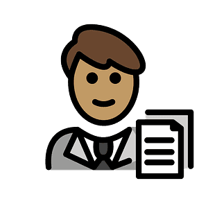 Man office worker
