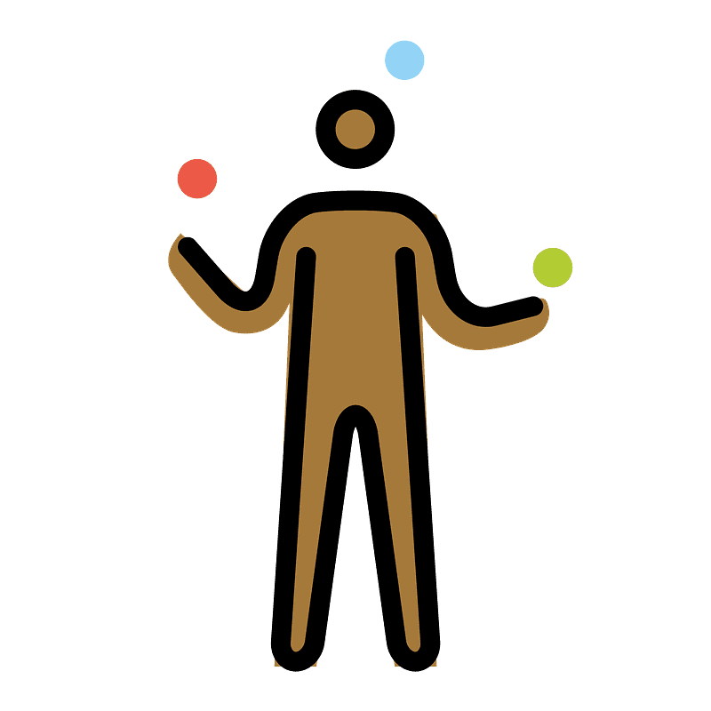 Person juggling