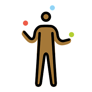 Person juggling