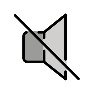 Muted speaker