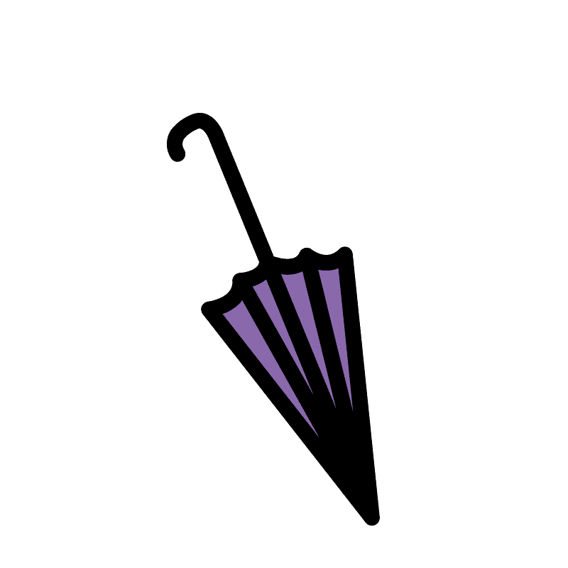 Closed umbrella