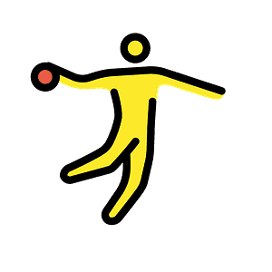 Man playing handball