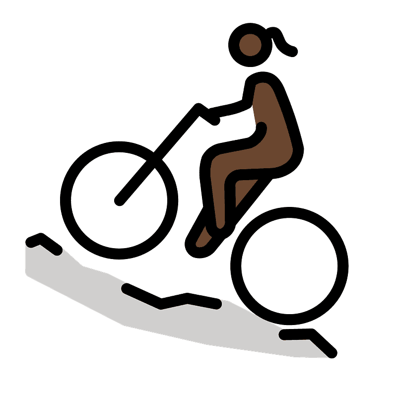 Man mountain biking