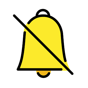 Bell with slash