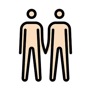 Men holding hands
