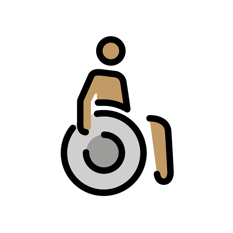 Person in manual wheelchair
