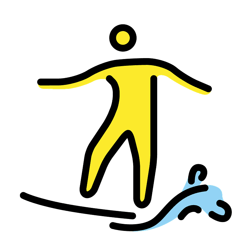 Person surfing